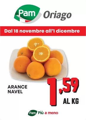 Volantino Pam a Padova | PROMOZIONE ARANCE NAVEL | 18/11/2024 - 2/12/2024