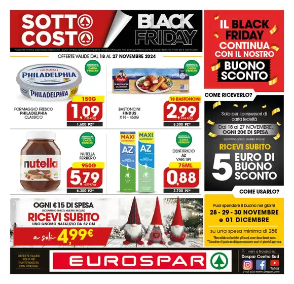 Volantino Eurospar a Casoria | Sotto costo | 18/11/2024 - 27/11/2024