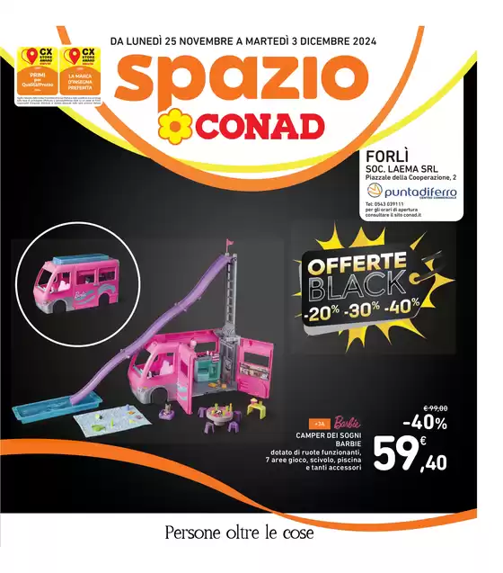 Volantino Spazio Conad a Forlì | Offerte Black | 25/11/2024 - 3/12/2024