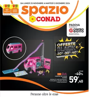 Offerte di Iper e super a Mestrino | Offerte Black in Spazio Conad | 25/11/2024 - 3/12/2024