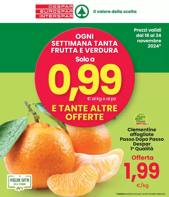 Volantino Despar a Padova | Solo a 0,99 euro  | 18/11/2024 - 24/11/2024