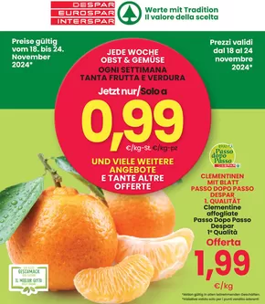 Volantino Despar a Bolzano | Solo a 0,99 euro | 18/11/2024 - 24/11/2024