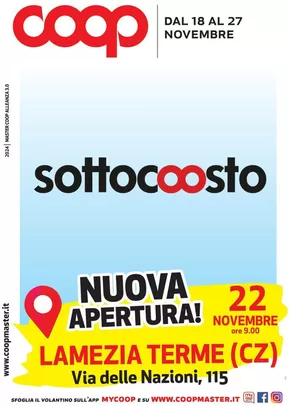 Volantino Coop | Sottocosto | 18/11/2024 - 27/11/2024