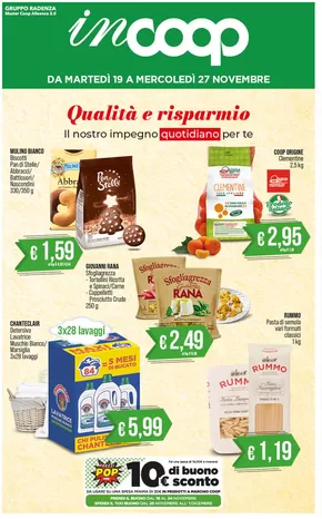 Volantino Coop | Qualita e risparmio! | 19/11/2024 - 27/11/2024