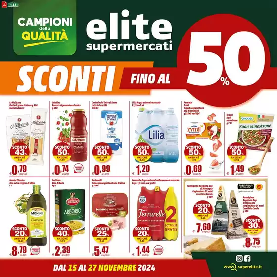 Volantino Elite a Fonte Nuova | Sconti fino al 50% | 18/11/2024 - 27/11/2024