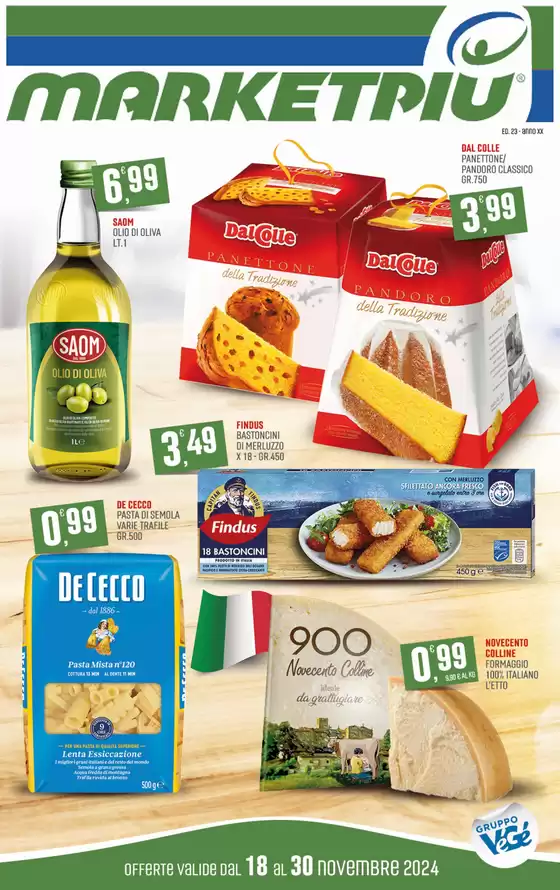 Volantino Marketpiù a Agerola | Offerte Marketpiu | 18/11/2024 - 30/11/2024