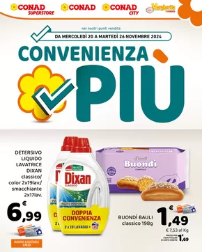 Offerte di Iper e super a Gela | Convenienza Più in Margherita Conad | 20/11/2024 - 26/11/2024