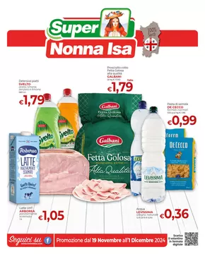 Offerte di Iper e super a Siniscola | Promozione dal 19 novembre all'1 dicembre 2024 in Nonna Isa | 18/11/2024 - 1/12/2024