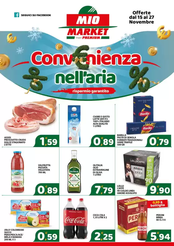 Volantino Mio Market a L'Aquila | Convenienza nell'aria | 18/11/2024 - 27/11/2024