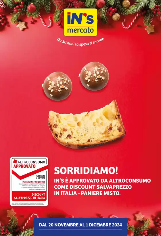 Volantino IN'S a Torino | Sorridiamo! | 20/11/2024 - 1/12/2024