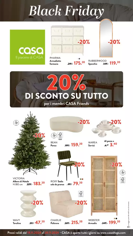 Volantino Casa a Fidenza | Black friday | 18/11/2024 - 28/11/2024