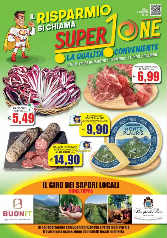 Volantino SuperOne a Gemona del Friuli | Il risparmio si chiama SuperOne | 19/11/2024 - 2/12/2024