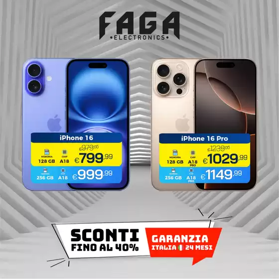 Volantino Faga Electronics a Napoli | Sconti fino al 40% | 18/11/2024 - 24/11/2024