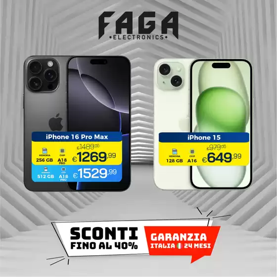 Volantino Faga Electronics a Napoli | Sconti fino al 40% | 18/11/2024 - 24/11/2024