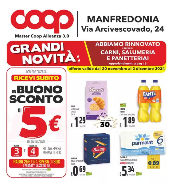 Volantino Coop a Manfredonia | Prezzi pop | 20/11/2024 - 2/12/2024