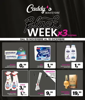 Offerte di Cura casa e corpo a Rozzano | Black week x3 in Caddy's Maxistore | 19/11/2024 - 10/12/2024