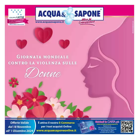 Volantino Acqua & Sapone a Messina | Oltre la convenienza | 18/11/2024 - 1/12/2024