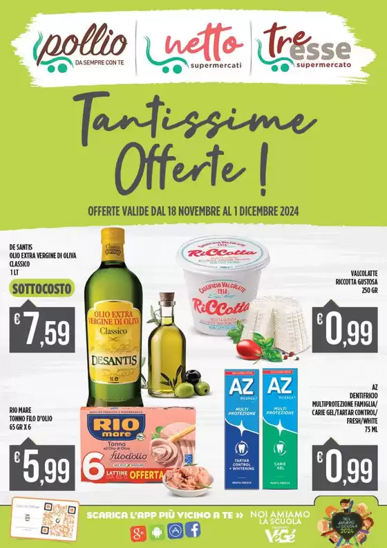 Volantino Supermercato Pollio a Sorrento | Tantissime Offerte | 18/11/2024 - 1/12/2024