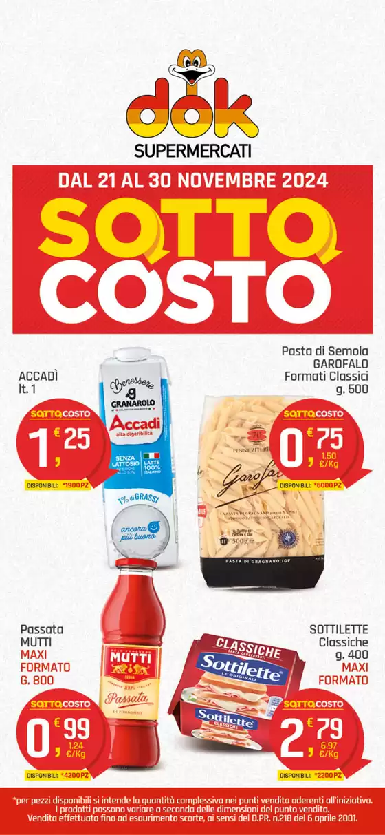 Volantino Dok a Pozzuoli | Sottocosto | 21/11/2024 - 30/11/2024