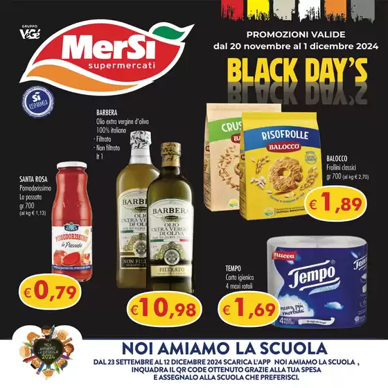 Volantino Mersì a Messina | Black day's | 20/11/2024 - 1/12/2024