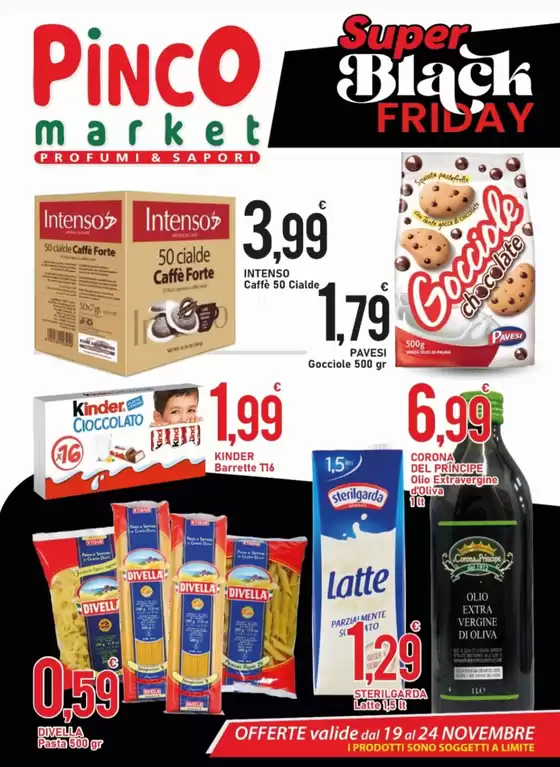 Volantino Market Pinco a Casoria | Super black friday | 19/11/2024 - 24/11/2024