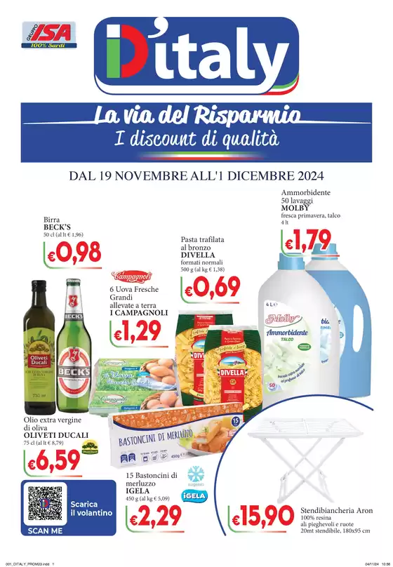 Volantino D'Italy a Alghero | La via del risparmio | 19/11/2024 - 1/12/2024