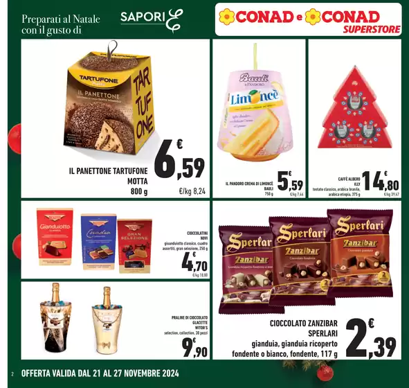 Volantino Conad Superstore a Carmignano di Brenta | Taglio netto | 21/11/2024 - 27/11/2024