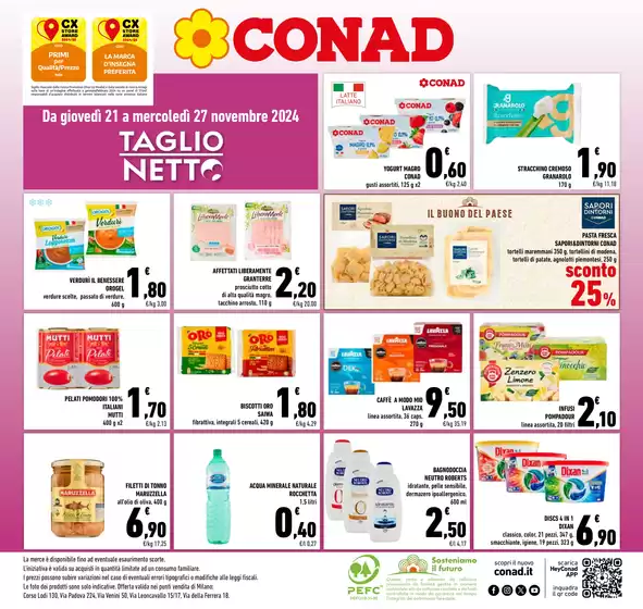 Volantino Conad a Milano | Taglio netto | 21/11/2024 - 27/11/2024