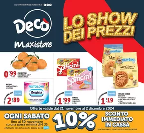 Offerte di Iper e super a Vallo della Lucania | Lo show dei prezzi in Decò | 21/11/2024 - 2/12/2024