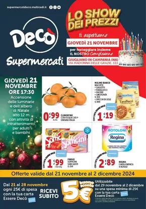 Volantino Decò a Giugliano in Campania | Lo show dei prezzi | 21/11/2024 - 2/12/2024