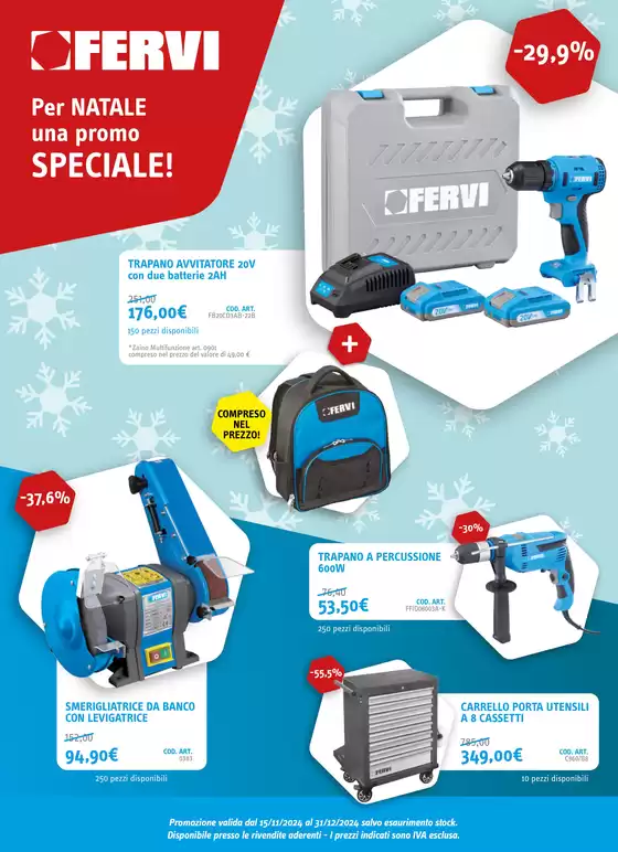 Volantino Fervi | Per Natale una promo speciale! | 19/11/2024 - 31/12/2024