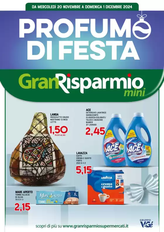 Volantino Gran Risparmio a Arielli | Profumo di festa | 20/11/2024 - 1/12/2024