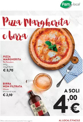 Volantino Pam Local a Milano | Pizza Margherita e birra | 20/11/2024 - 4/12/2024