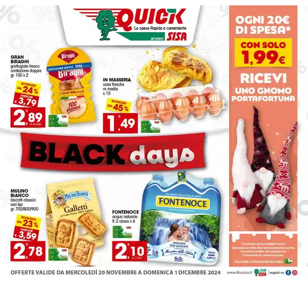 Volantino Quick Sisa a Taranto | Black days | 20/11/2024 - 1/12/2024