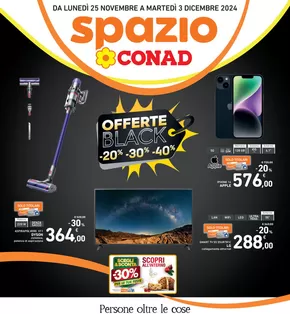 Volantino Spazio Conad a Borghetto di Vara | Offerte Black | 25/11/2024 - 3/12/2024