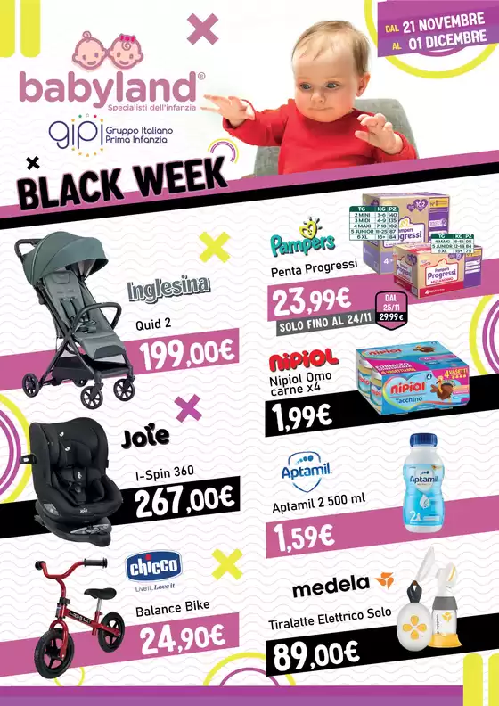 Volantino Babyland a Crotone | Black week | 21/11/2024 - 1/12/2024