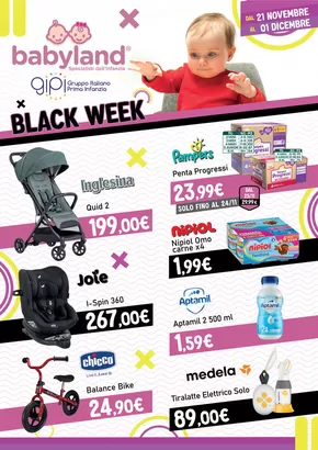 Volantino Babyland a Strongoli | Black week | 21/11/2024 - 1/12/2024