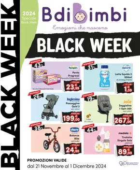 Offerte di Infanzia e giochi a Sassari | Black week in B di Bimbi | 21/11/2024 - 1/12/2024