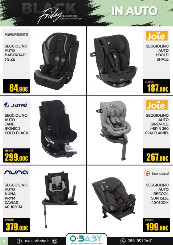 Volantino O-Baby a Sommacampagna | Black Friday | 21/11/2024 - 1/12/2024