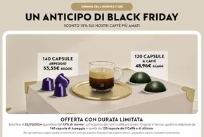 Volantino Nespresso a Firenze | Un anticipo di black friday | 20/11/2024 - 22/11/2024