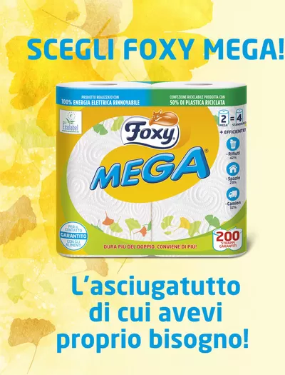 Volantino Foxy | Foxy Mega asciugatutto | 29/11/2024 - 23/1/2025