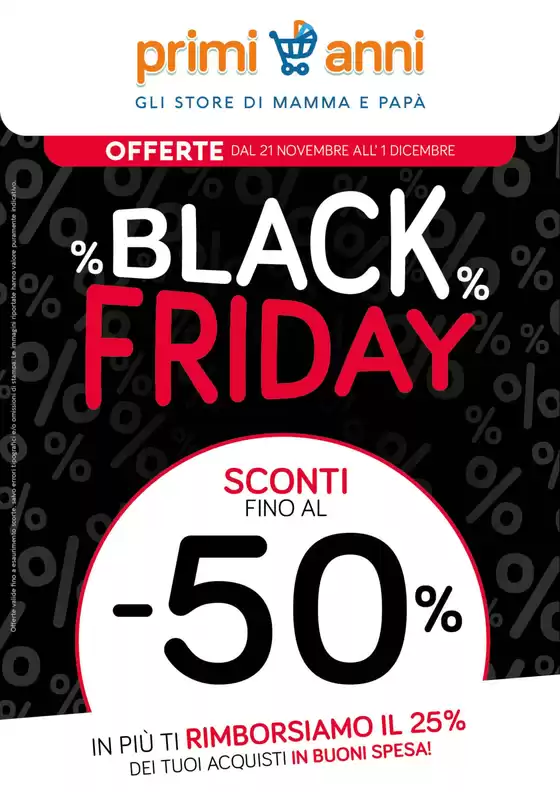 Volantino Primi Anni a Salerno | Black Friday | 21/11/2024 - 1/12/2024