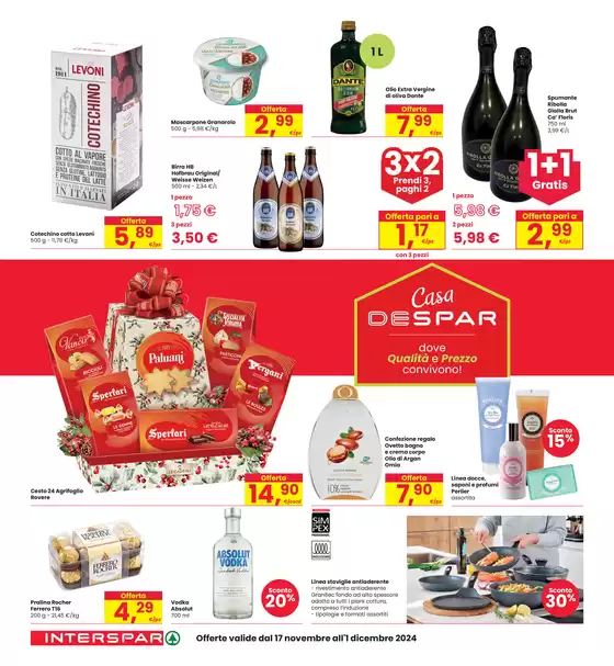 Volantino Interspar a Carpi | Sconti fino al 50%  | 21/11/2024 - 4/12/2024