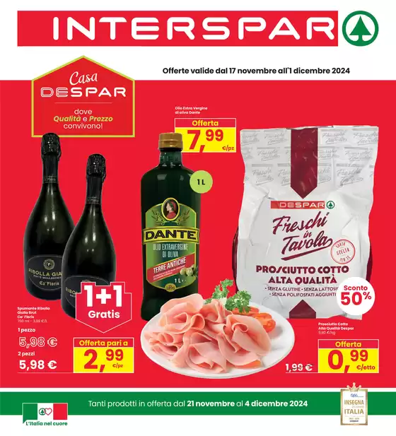 Volantino Interspar a Pordenone | Sconti fino al 50% | 21/11/2024 - 4/12/2024