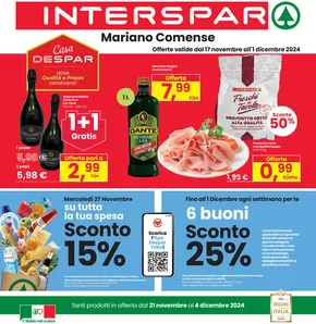 Volantino Interspar a Mariano Comense | Sconti fino al 50%  | 21/11/2024 - 4/12/2024