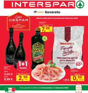 Volantino Interspar a Rovereto | Sconti fino al 50%  | 21/11/2024 - 4/12/2024