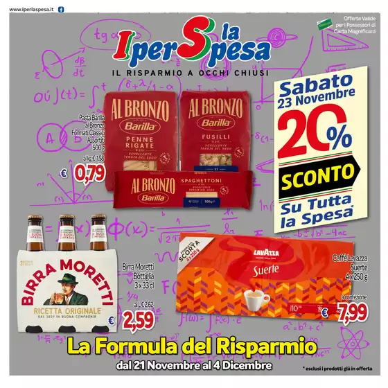 Volantino Iper La Spesa a Avezzano | La formula del risparmio | 21/11/2024 - 4/12/2024