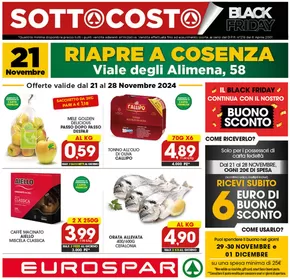 Volantino Eurospar | Sottocosto | 21/11/2024 - 28/11/2024