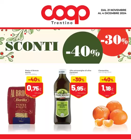 Volantino Coop a Rovereto | Sconti 30% 40% | 21/11/2024 - 4/12/2024