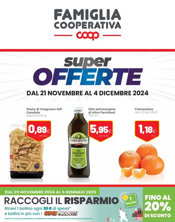 Volantino Coop a Sedico | Super offerte | 21/11/2024 - 4/12/2024